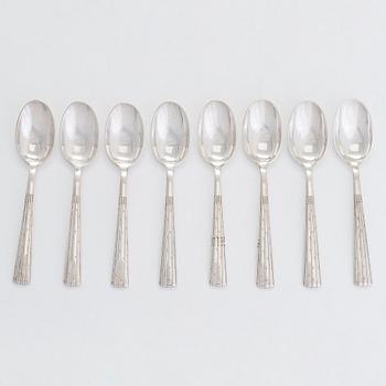 Jens Quistgaard, bestickservis, 35 dlr, silver, "Champagne",  Danmark 1950-52.