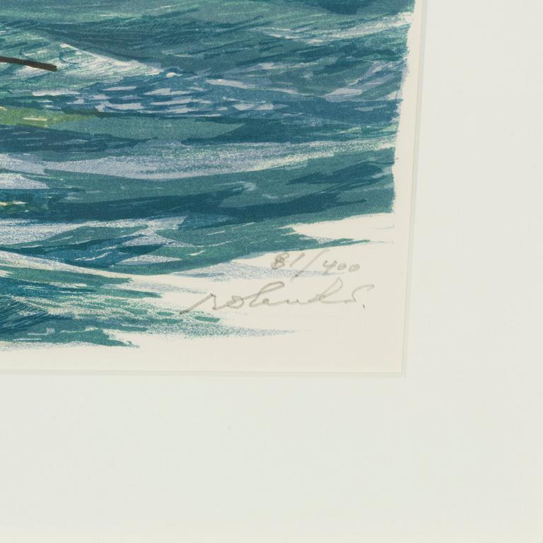 Roland Svensson, färglitografi, signerad och numrerad 81/400.