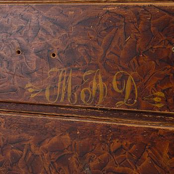 A chest of drawers, probably Värmland, dated 1863.