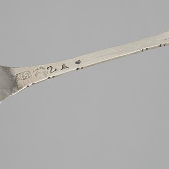 A Swedish 18th century silver spoon, mark of Nils Grubb, Hudiksvall 1783.