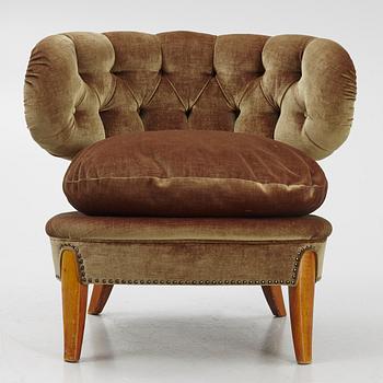 Otto Schulz, a Swedish Modern armchair, mid-20th Century.