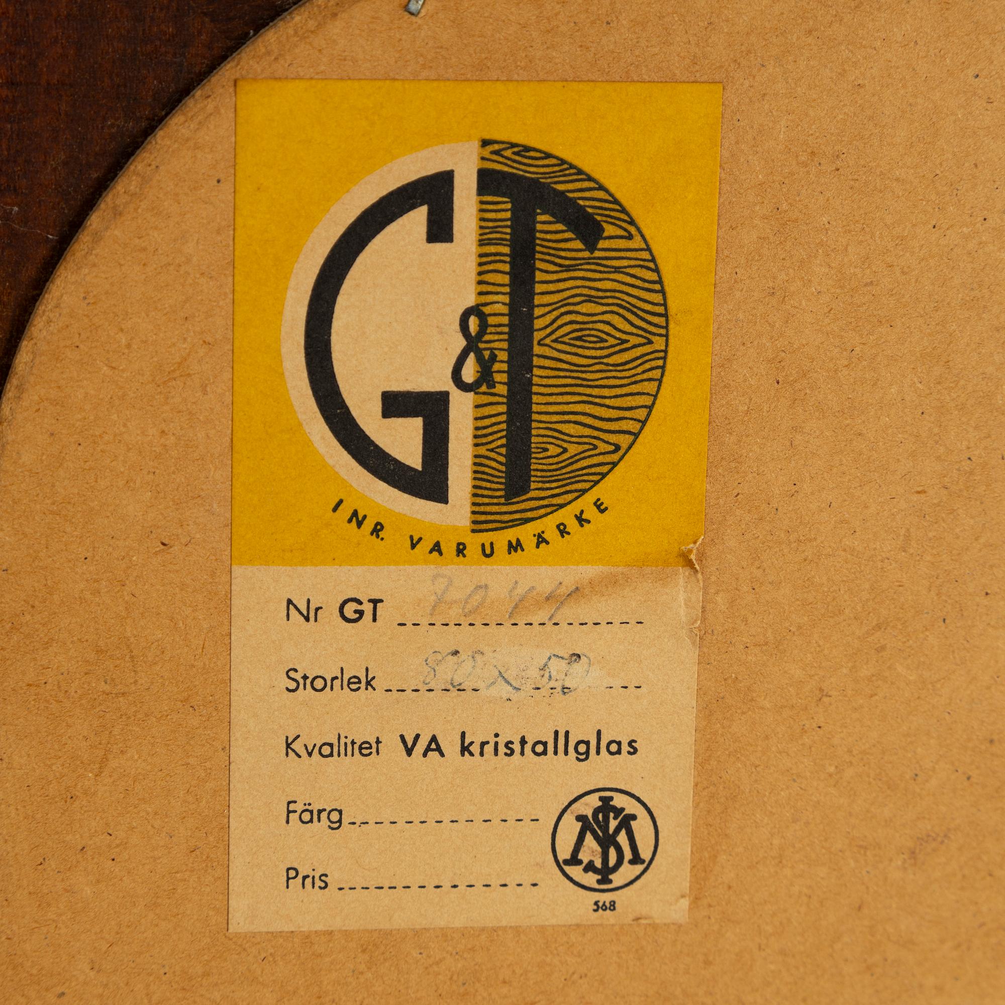 G&T, Hovmantorp, teak mirror, 1960's.