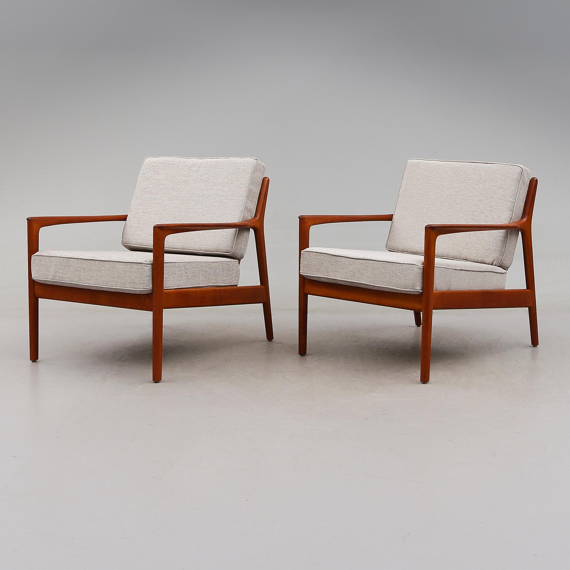 FÅTÖLJER, 1 par, "USA 75", Folke Ohlsson, Dux, 1900-talets andra hälft.