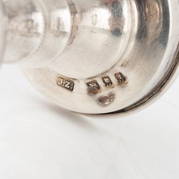 Supkalkar, 12 st, silver, Österrike och England, 1800-1900-tal.