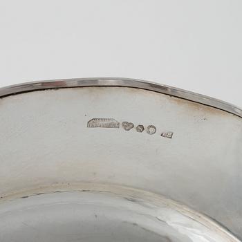 Five Swedish Silver Plates, mark of  Silverhantverk Kurt Ek & Co, Stockholm 1935.
