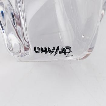 Ulrica Hydman-Vallien, four glass sculptures, Kosta Boda, Sweden.