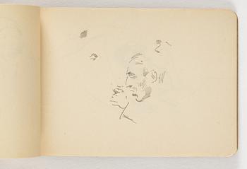 Lotte Laserstein, 10 små skissblock med teckningar.