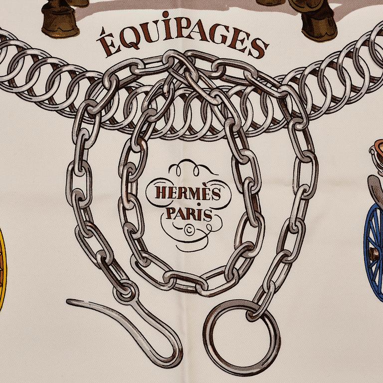 Hermès, scarf, “Equipages”.
