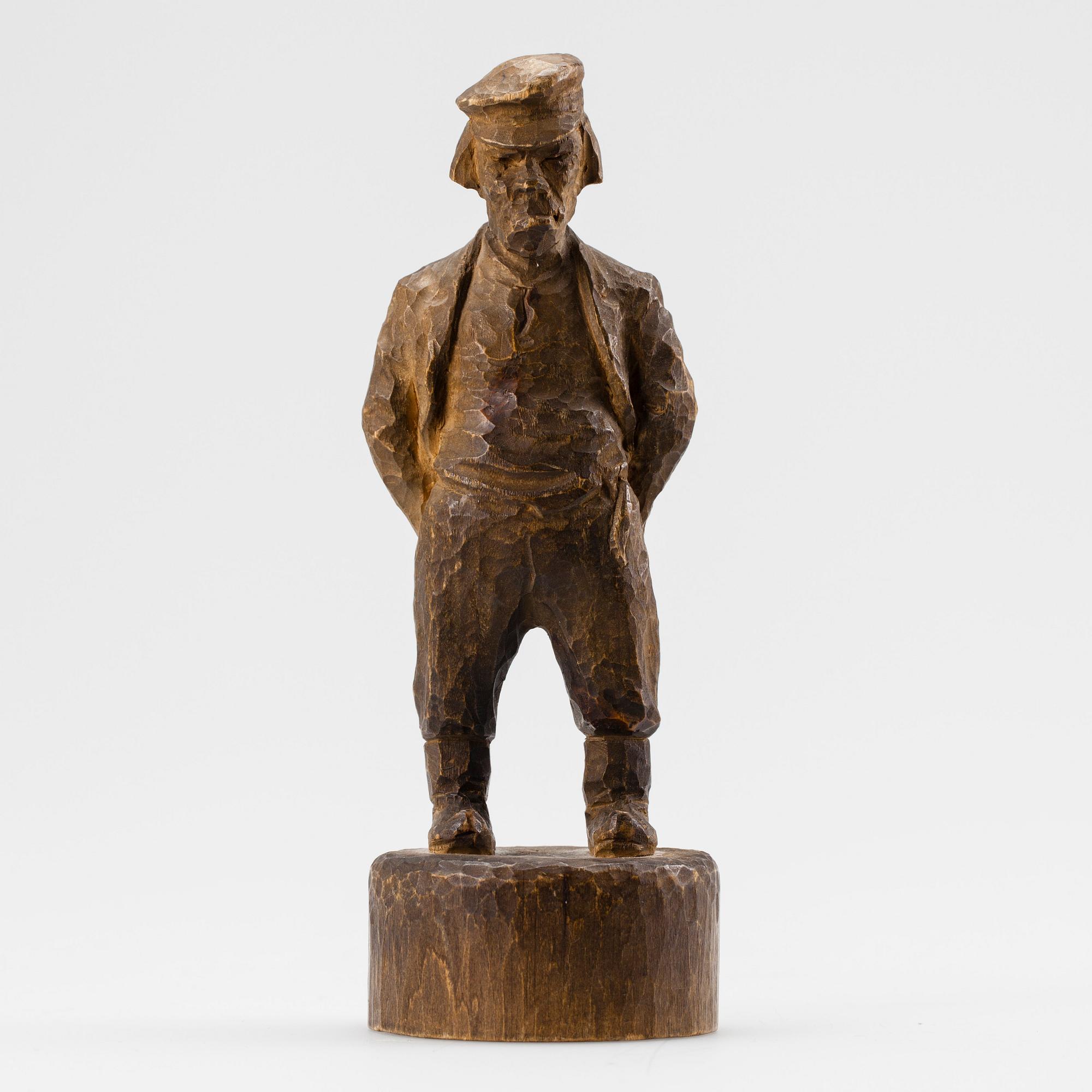 GUNNAR UOTILA, skulptur, trä, signerad och daterad 1942.