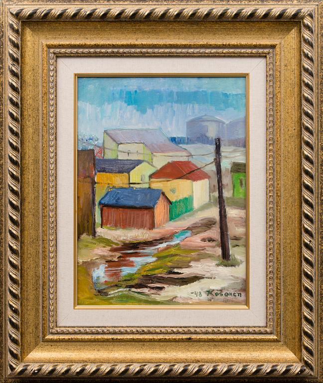 ERKKI KOSONEN, oil on board, signed and dated -48.