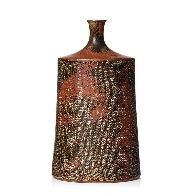 Stig Lindberg, a stoneware vase, Gustavsberg studio, Sweden 1967.