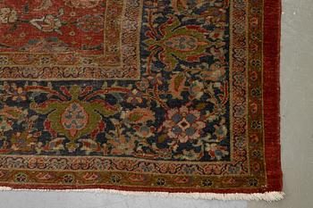 Matta, antik, Ziegler Mahal, ca 446 x 418 cm.