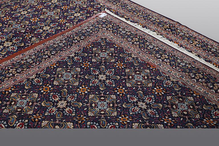 A carpet, Moud, ca 398 x 302 cm.