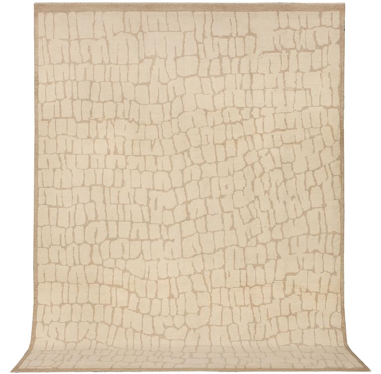 A Moroccan carpet, modern design, c. 358 x 262 cm.