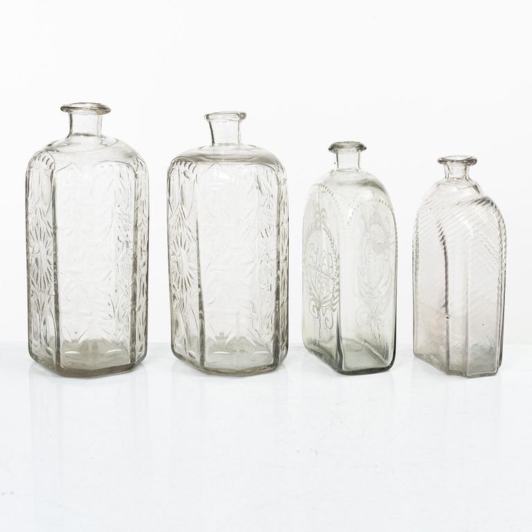 Bottles, a pair, Baroque, 18th century, +2.