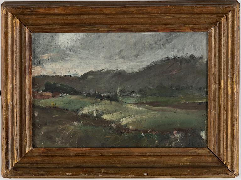 Alf Lindberg, oil on canvas/panel, signed and dated -29.