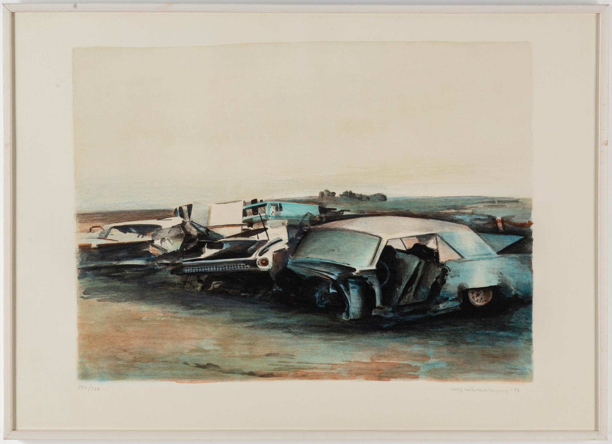 ULF WAHLBERG, litografph in colours, 1978, signed 284/310.
