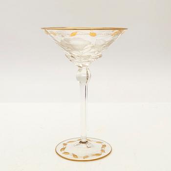 Glasservis, 33 + 2 delar, "Paula", Moser, Tjeckien, 1900-talets slut.