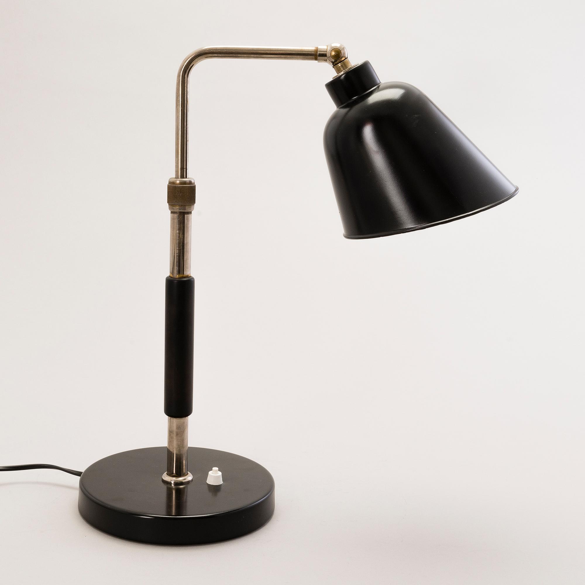 CHRISTIAN DELL, BORDSLAMPA, "Goethe", Bünte & Remmler, 1930-tal.