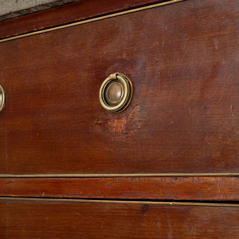 A chest of drawers, Gustavian style, first half of the 20th century with an older top.