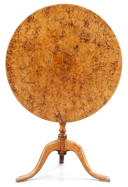 A Swedish tilt-top table, circa 1800.