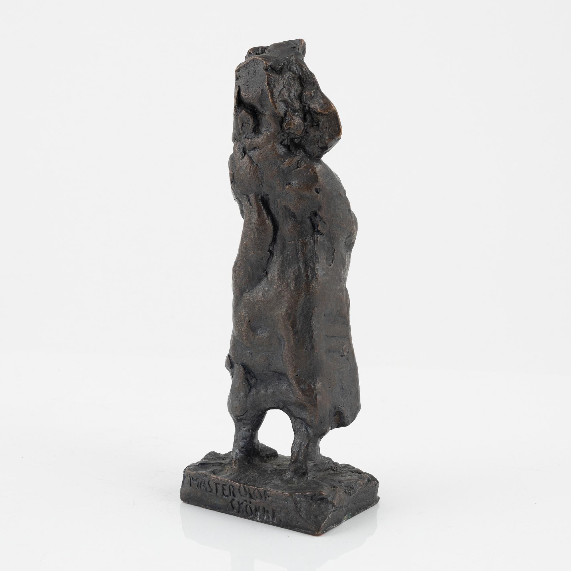 Bror Marklund, sculpture, signed,bronze, height 23 cm.