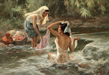 246. Fernando Cueto Amorsolo, Lavanderas.