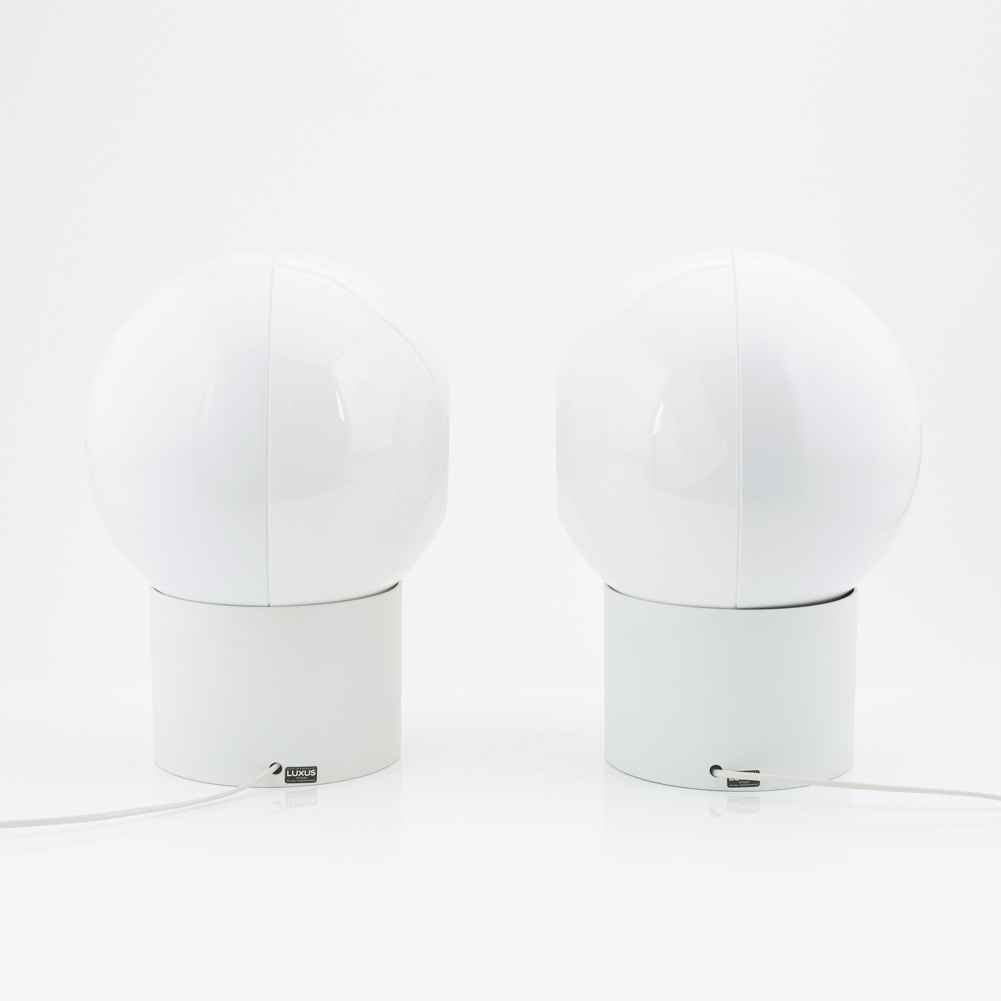 Uno & Östen Kristiansson, a pair of plastic Luno'/ Nr 1241, Luxus, Vittsjö, Sweden.