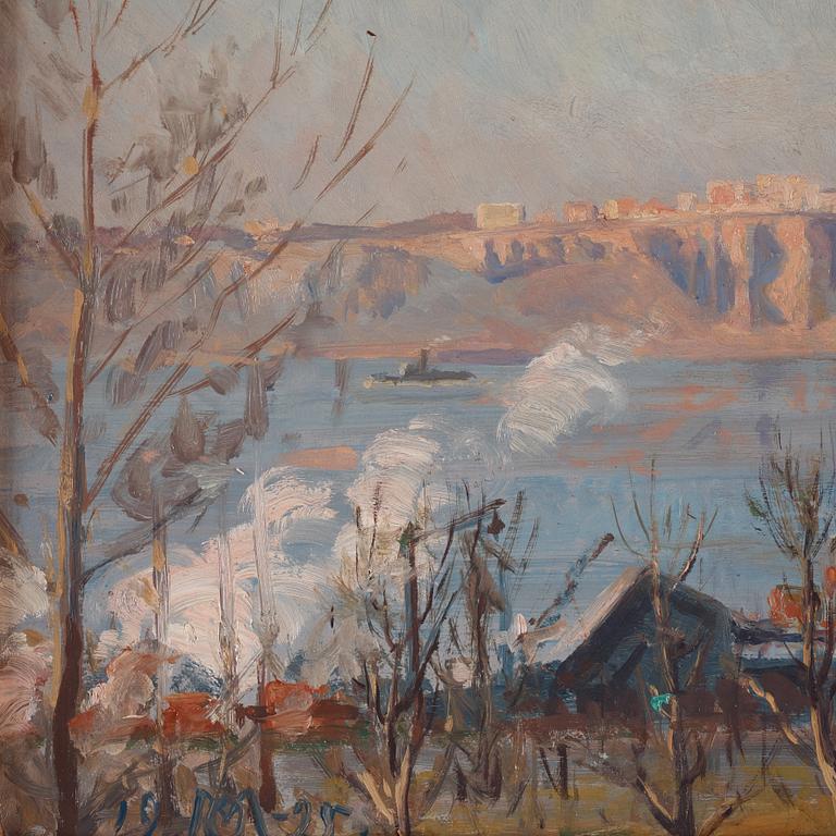 Oscar Matthiesen, New York, Hudson river.