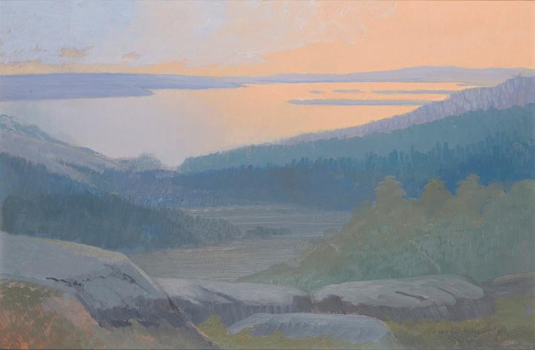 Olof Walfrid Nilsson, Landscape at Dawn.