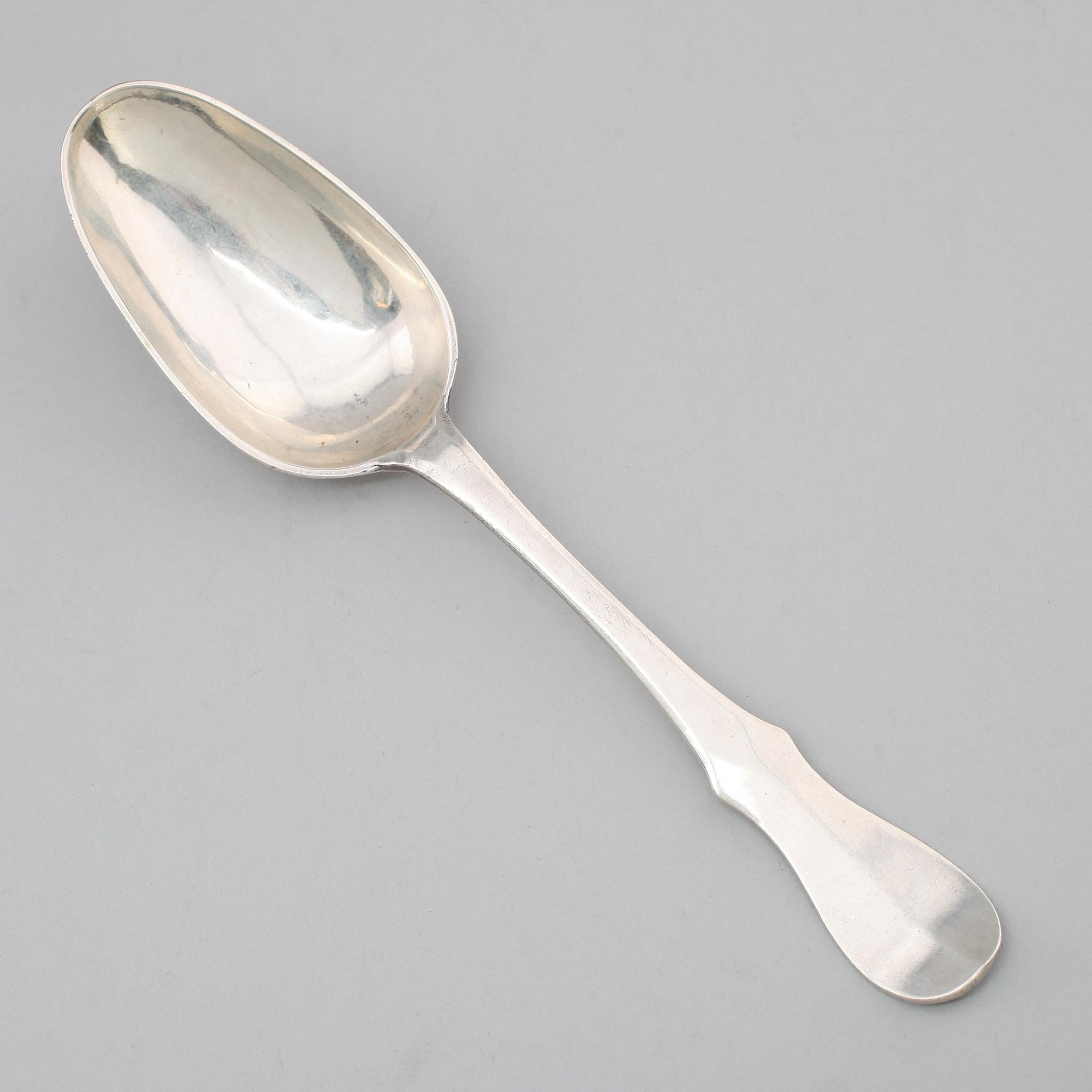 MATSKED, silver, Niels Pihl, Köpenhamn 1778. Vikt ca 63 gram.