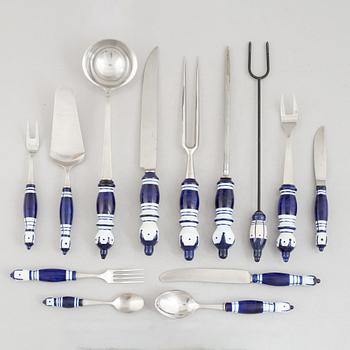 Björn Wiinblad, cutlery service, 64 pieces, "Sienna", Rosenthal.