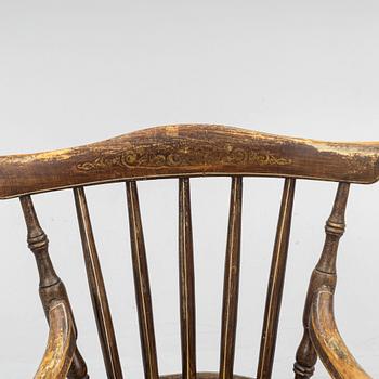 A desk chair, late 19th Century.