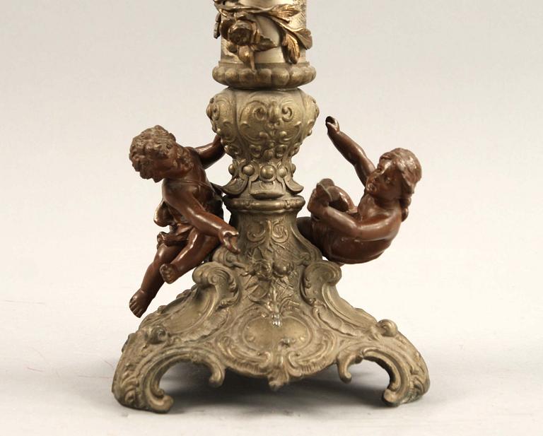 TERMOMETER, metall, omkring 1900.