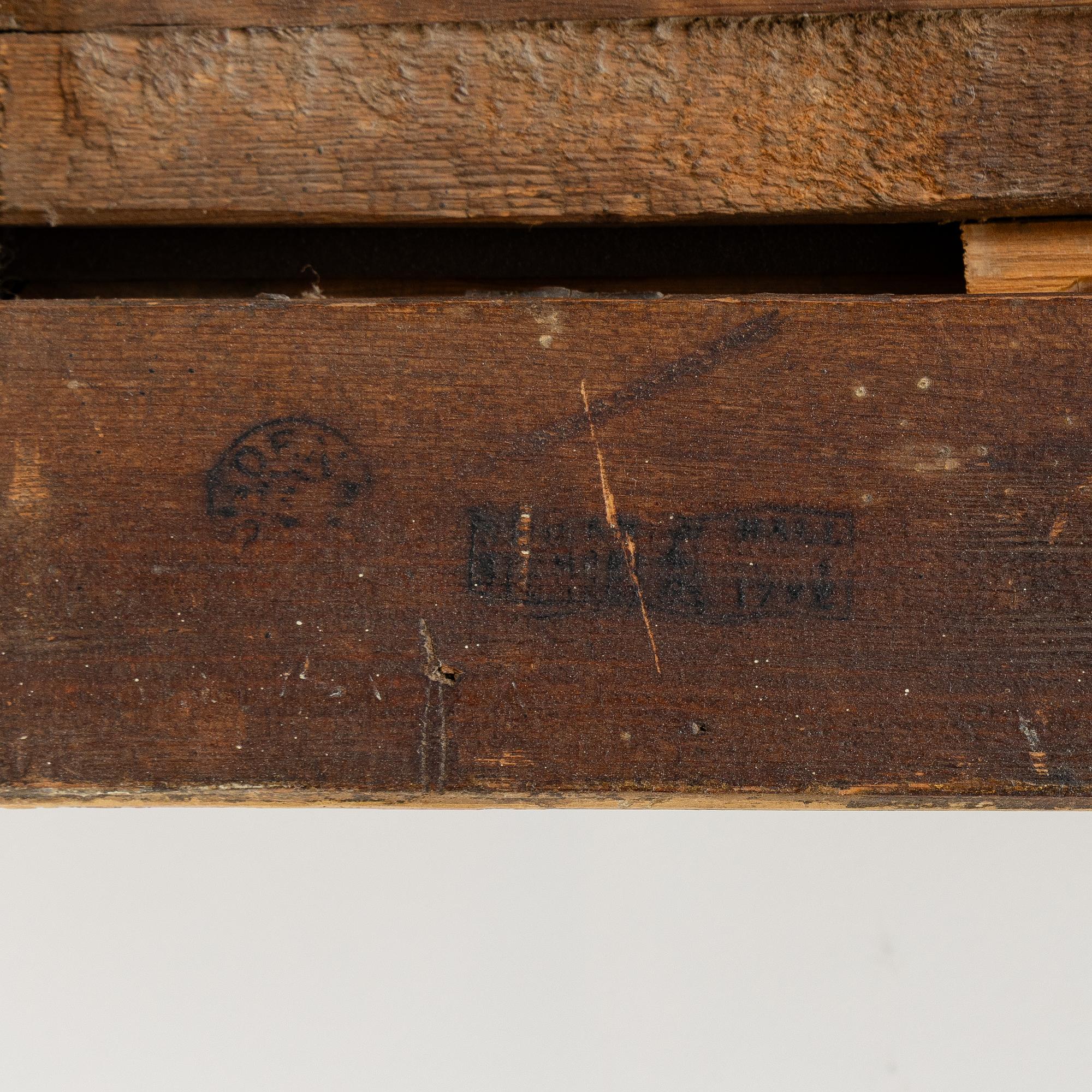 Spegel, gustaviansk, Stockholm 17?3.