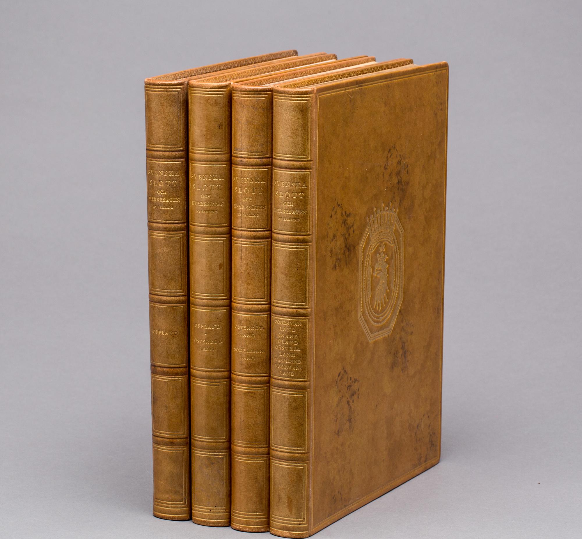 BOKVERK, "Svenska Slott och Herresäten", 4 volymer.