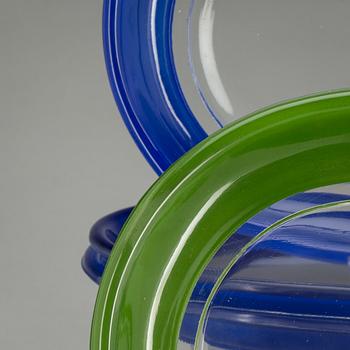 TALLRIKAR, 3+3 st, glas. Firma Svenskt Tenn, Josef Frank.