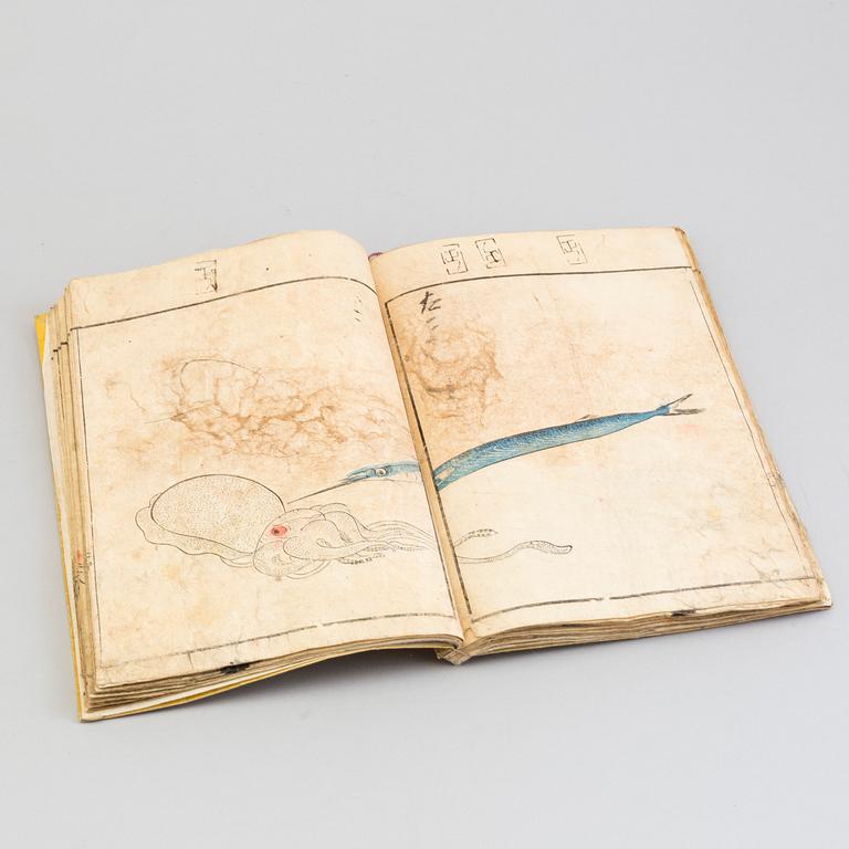 KEISAI MASAYOSHI (1764-1824), woodblock colour book, with illustrations.