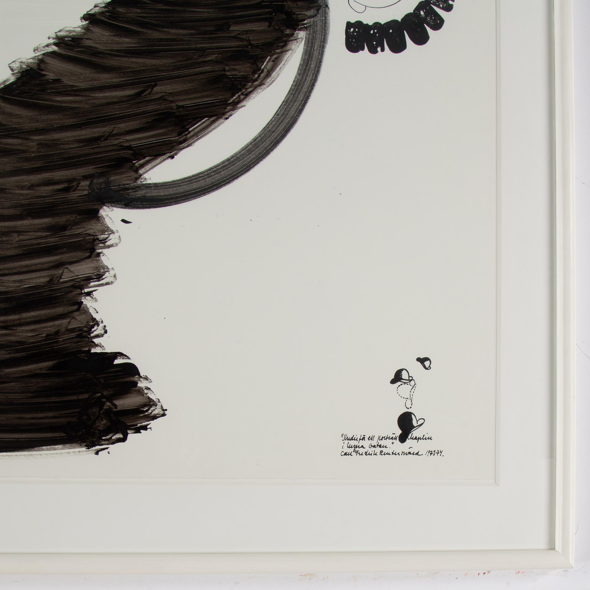 CARL FREDRIK REUTERSWÄRD, ink & gouache, signed and dated 1973-73.