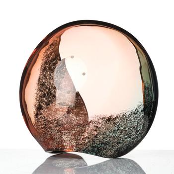 Lena Bergström, a unique glass bowl, Kosta Boda, signed.