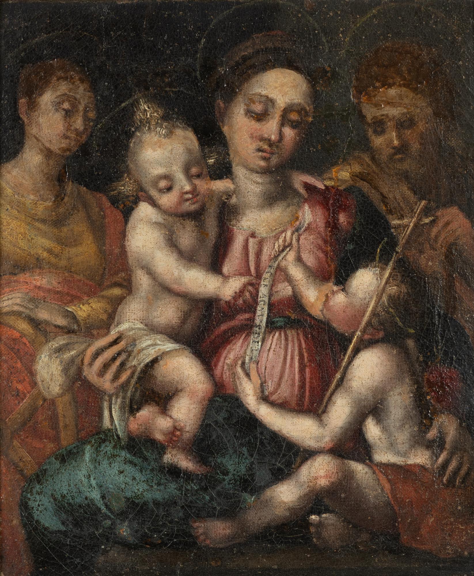 Italiensk skola, 1600-tal, Den heliga familjen.