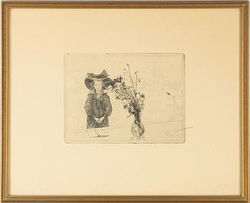 Carl Larsson, "Kersti i svart".