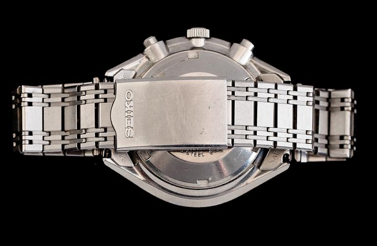 ARMBANDSUR, stål, Seiko Chronograph Automatic, sannolikt 1970-/80-tal.