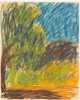Inge Schiöler, Landscape with Trees.
