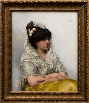 ALBERT EDELFELT, "VALKOINEN MANTILLA" ("LA SEÑORITA").