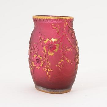 A vase by Daum, Nancy, France.