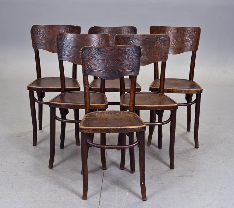 STOLAR, 6 st, Thonet, 1900-talets början.