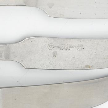 Kay Bojesen, bestick, 81 delar, rostfritt stål, "Grand Prix", Stainless Motala verkstad, 1900-talets andra hälft,Sverige.
