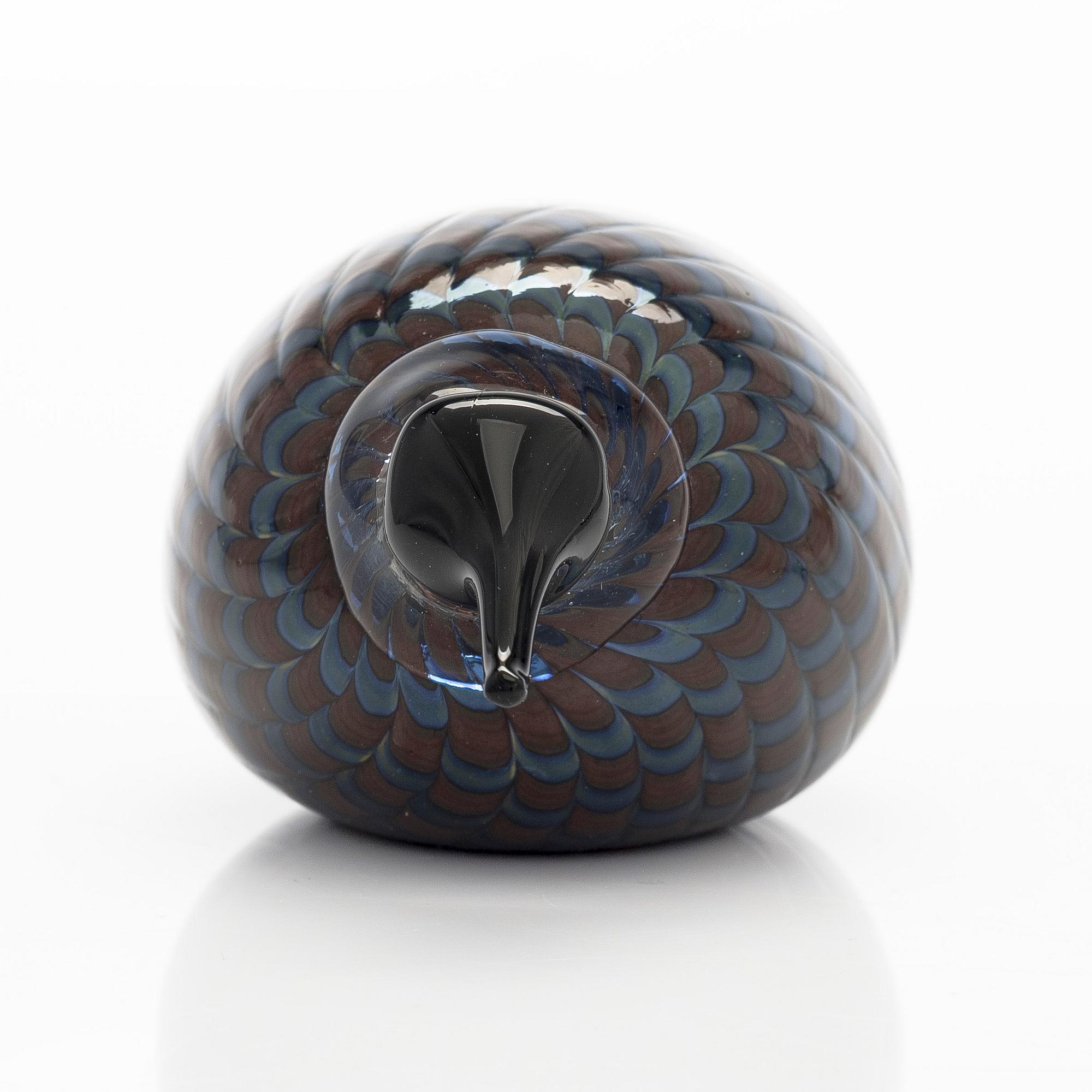 Oiva Toikka, A glass bird, 'Little Kiwi', signed O. Toikka Iittala.