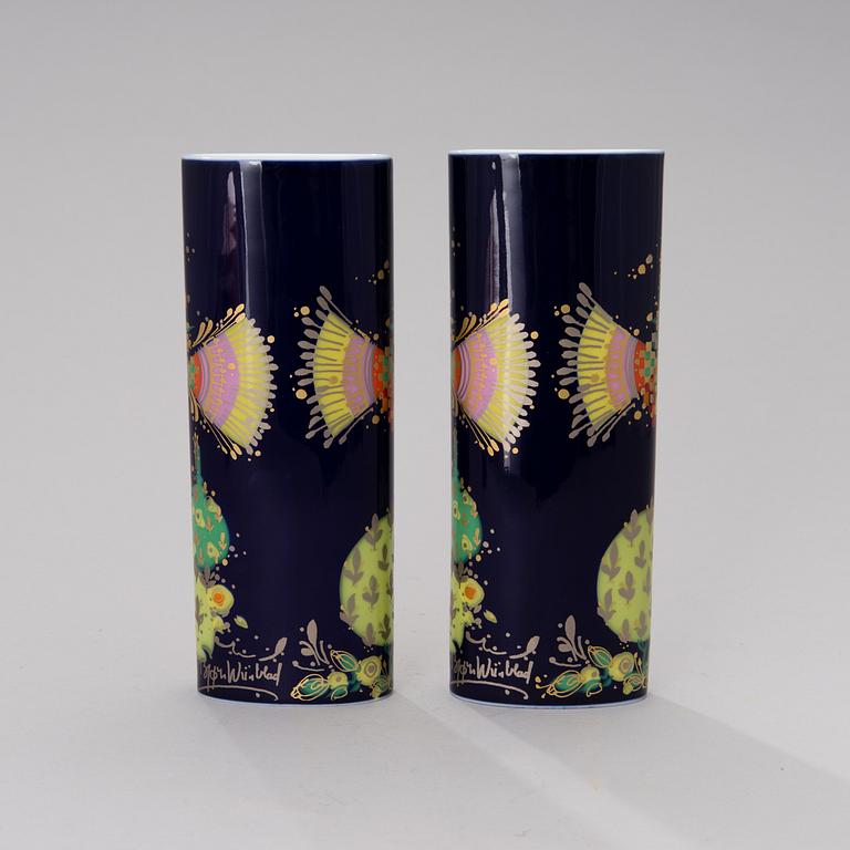 BJÖRN WIINBLAD, KAKSI MALJAKKOA, posliinia, "1001 Nacht", Rosenthal studio-linie, 1980-luku.